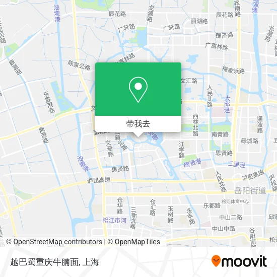 越巴蜀重庆牛腩面地图