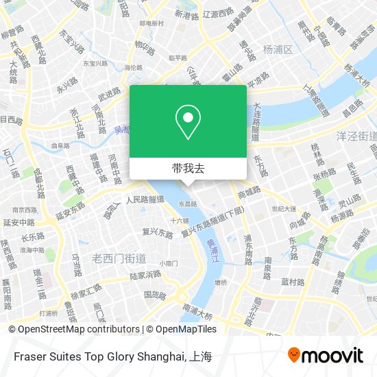 Fraser Suites Top Glory Shanghai地图