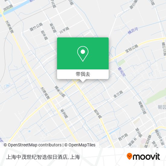 上海中茂世纪智选假日酒店地图