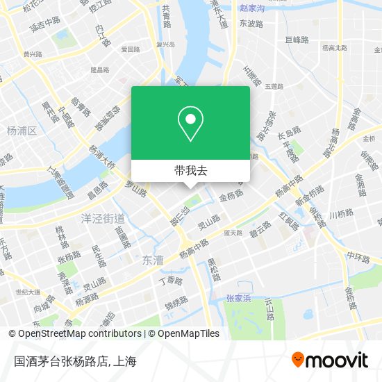 国酒茅台张杨路店地图