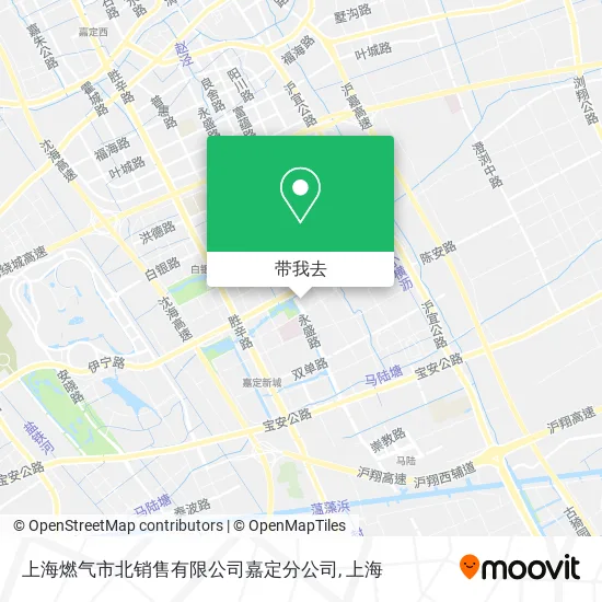 上海燃气市北销售有限公司嘉定分公司地图