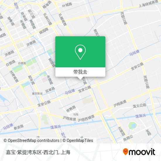嘉宝·紫提湾东区-西北门地图
