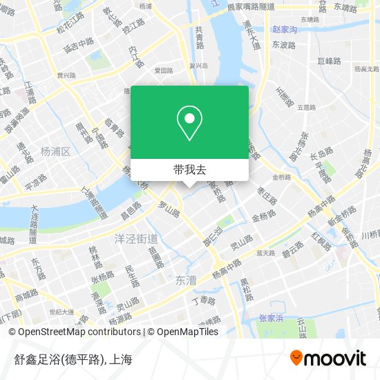舒鑫足浴(德平路)地图