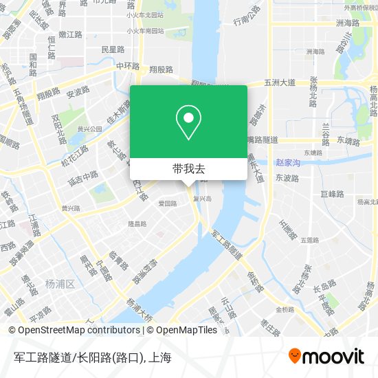 军工路隧道/长阳路(路口)地图