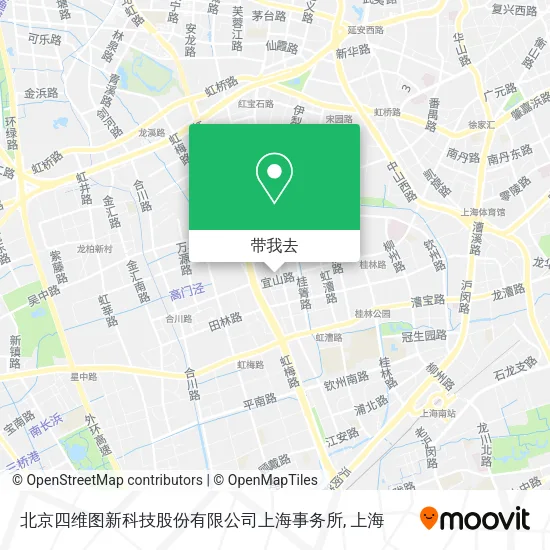 北京四维图新科技股份有限公司上海事务所地图