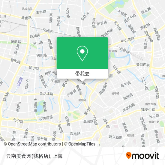 云南美食园(我格店)地图