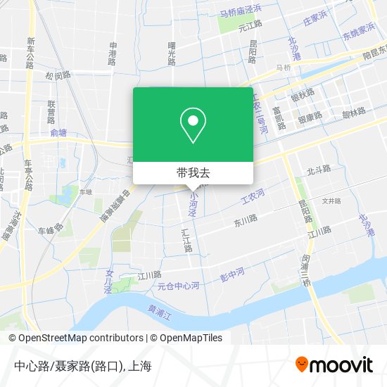 中心路/聂家路(路口)地图