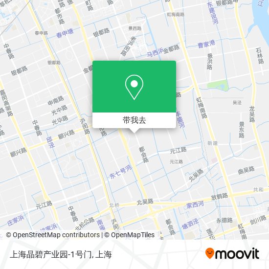 上海晶碧产业园-1号门地图