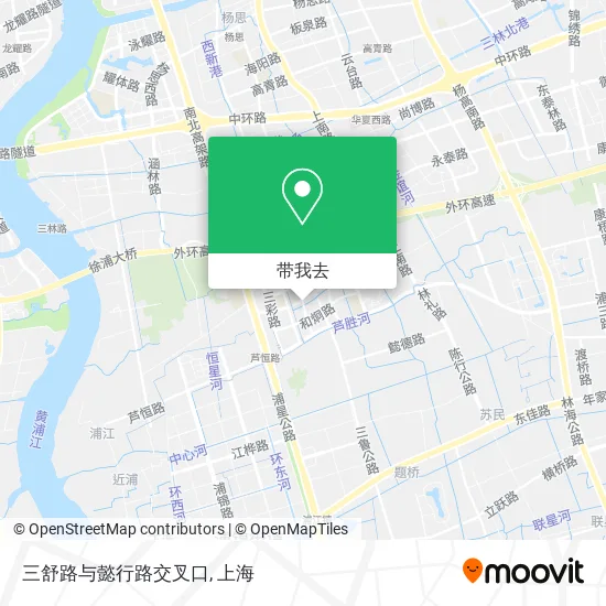 三舒路与懿行路交叉口地图