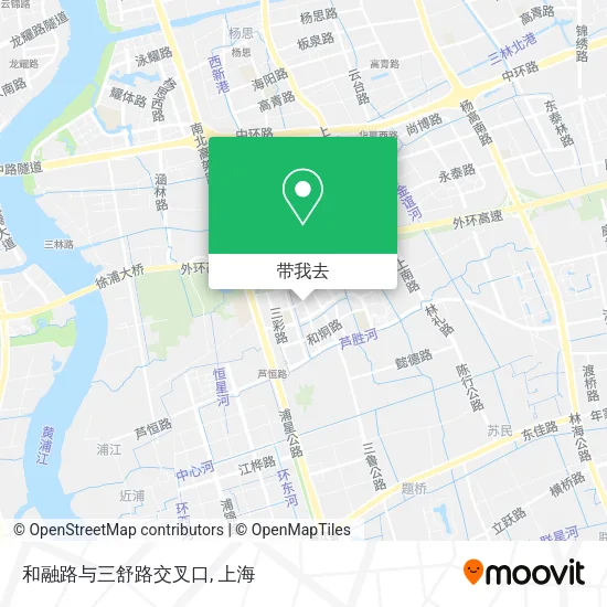 和融路与三舒路交叉口地图