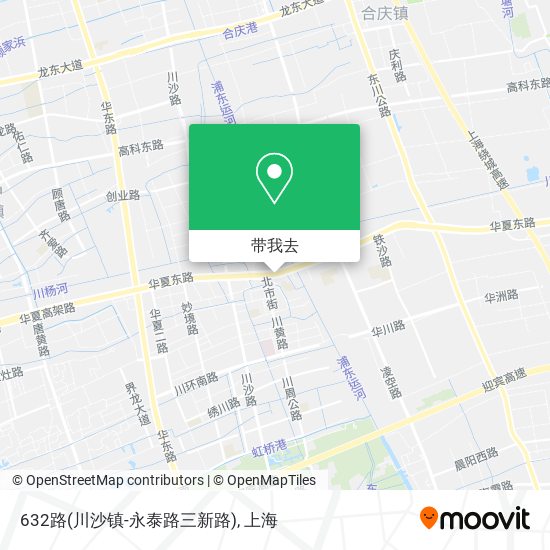 632路(川沙镇-永泰路三新路)地图