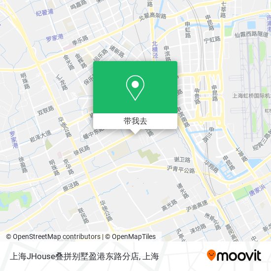 上海JHouse叠拼别墅盈港东路分店地图