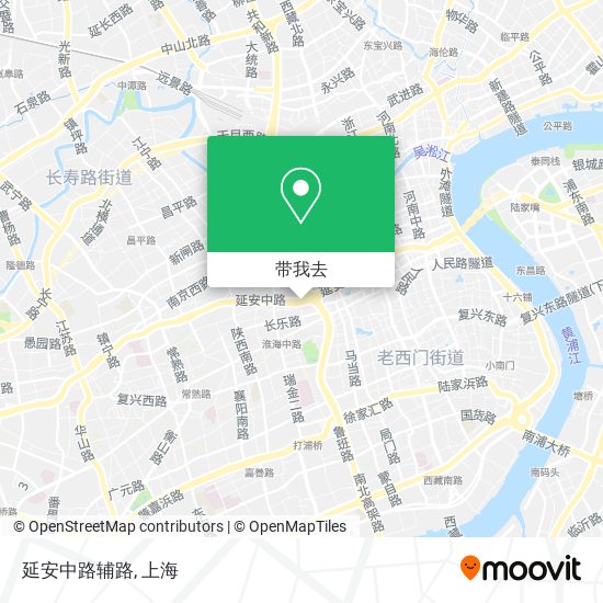 延安中路辅路地图