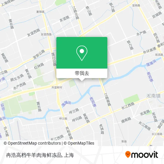 冉浩高档牛羊肉海鲜冻品地图