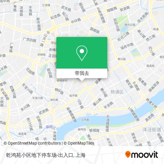 乾鸿苑小区地下停车场-出入口地图