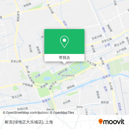 耐克(绿地正大乐城店)地图