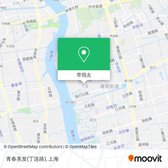 青春美发(丁连路)地图