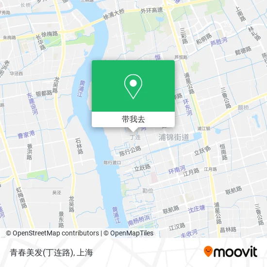 青春美发(丁连路)地图