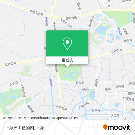 上海辰山植物园地图