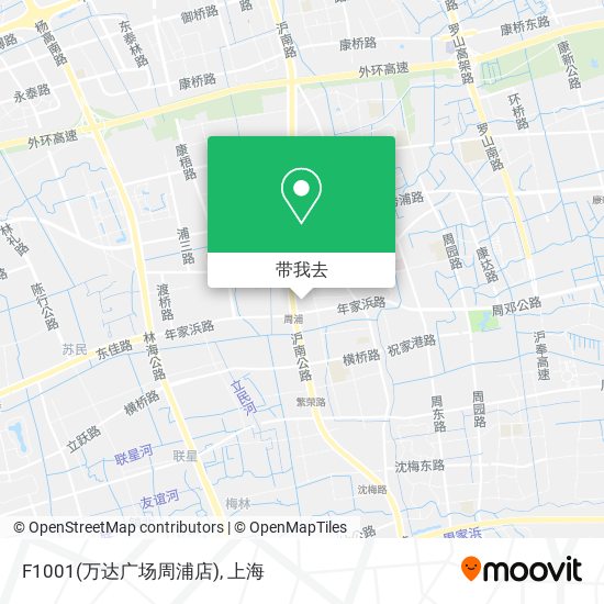 F1001(万达广场周浦店)地图