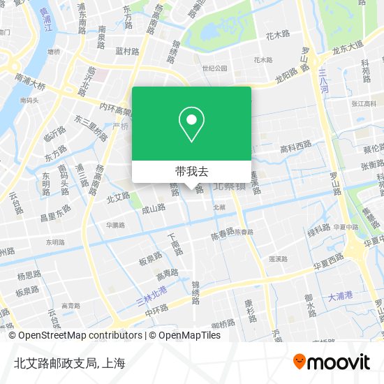 北艾路邮政支局地图