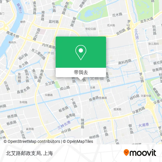 北艾路邮政支局地图