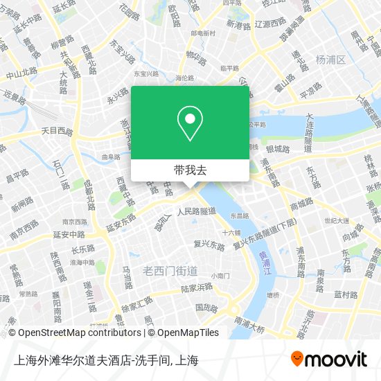 上海外滩华尔道夫酒店-洗手间地图