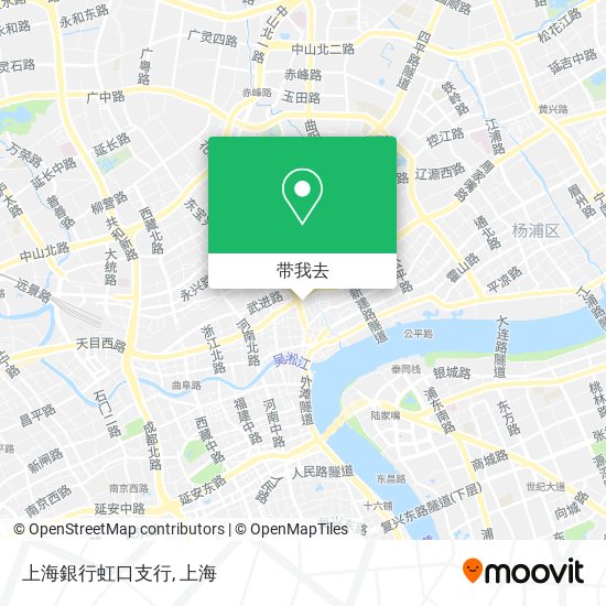 上海銀行虹口支行地图