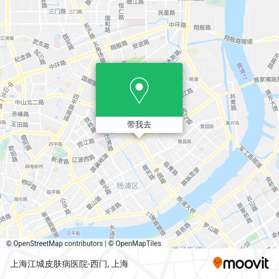上海江城皮肤病医院-西门地图