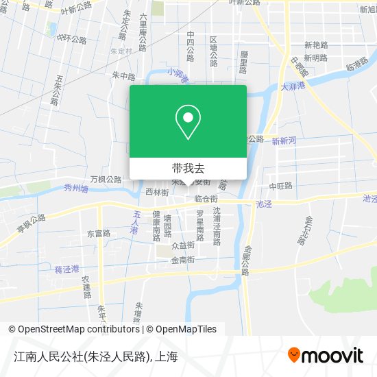 江南人民公社(朱泾人民路)地图