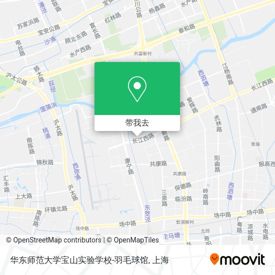 华东师范大学宝山实验学校-羽毛球馆地图