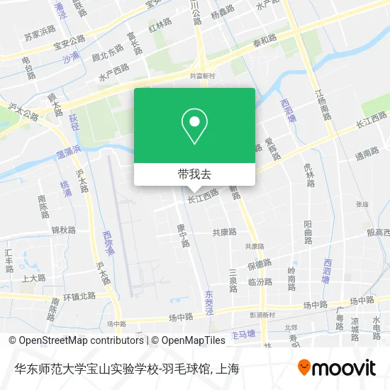 华东师范大学宝山实验学校-羽毛球馆地图