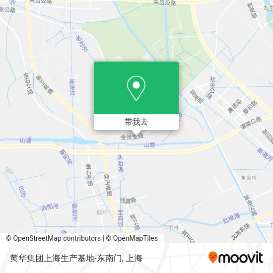 黄华集团上海生产基地-东南门地图