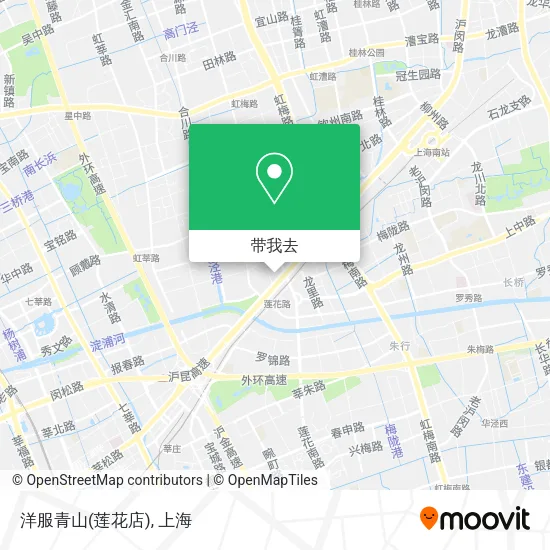 洋服青山(莲花店)地图