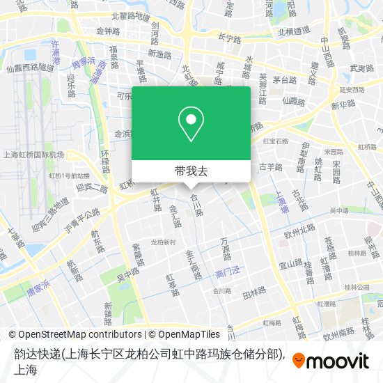 韵达快递(上海长宁区龙柏公司虹中路玛族仓储分部)地图