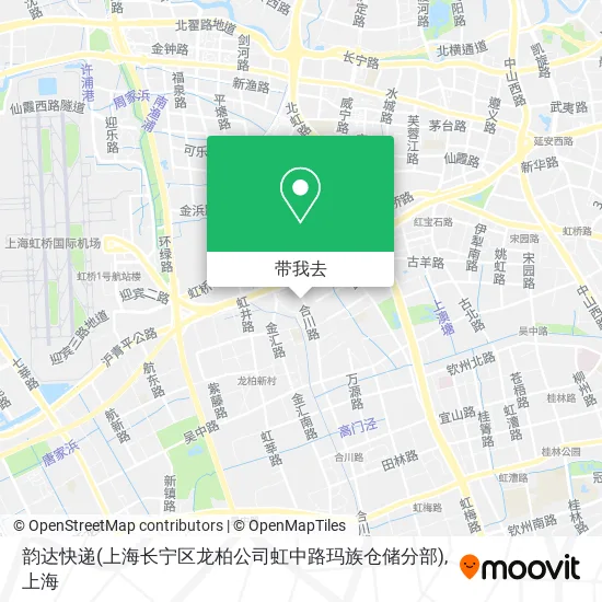 韵达快递(上海长宁区龙柏公司虹中路玛族仓储分部)地图