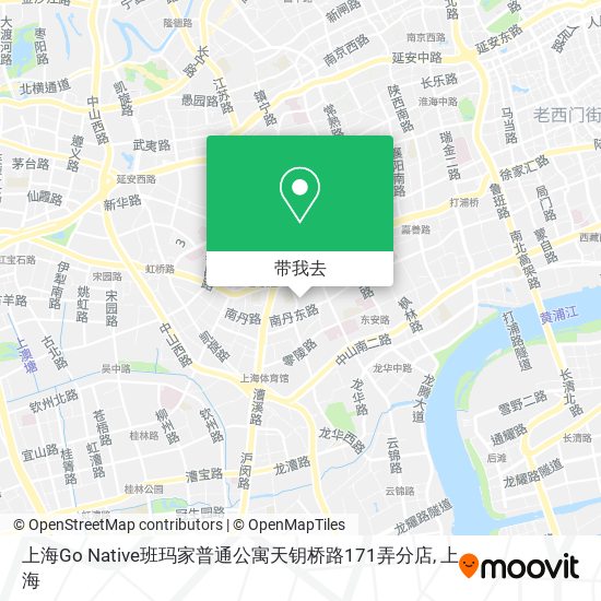 上海Go Native班玛家普通公寓天钥桥路171弄分店地图