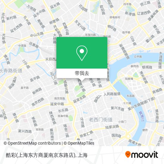 酷彩(上海东方商厦南京东路店)地图