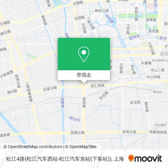 松江4路(松江汽车西站-松江汽车东站(下客站))地图