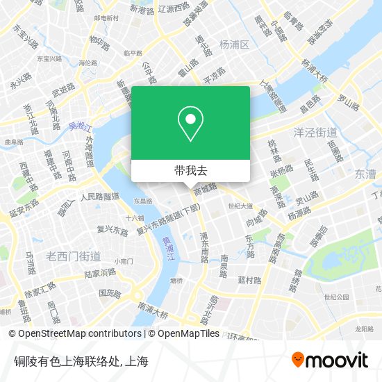 铜陵有色上海联络处地图