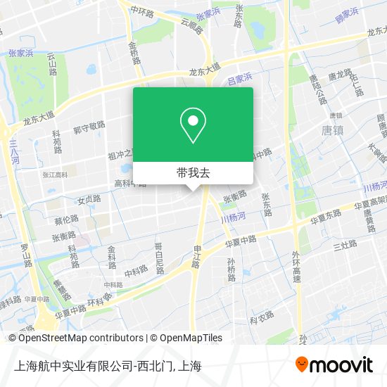 上海航中实业有限公司-西北门地图