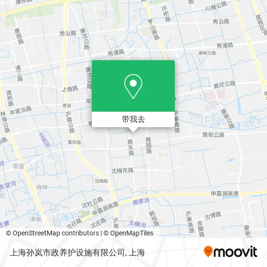 上海孙岚市政养护设施有限公司地图
