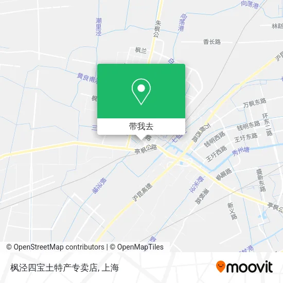 枫泾四宝土特产专卖店地图