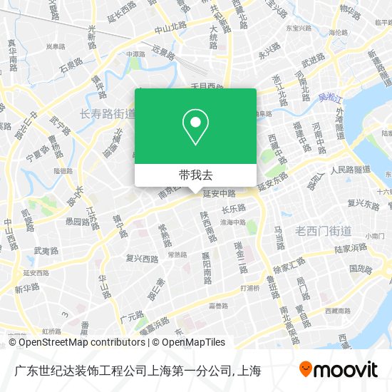 广东世纪达装饰工程公司上海第一分公司地图
