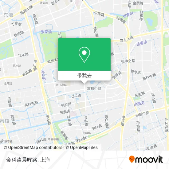 金科路晨晖路地图