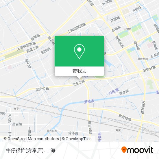 牛仔很忙(方泰店)地图