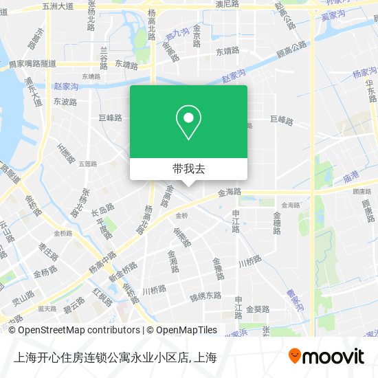 上海开心住房连锁公寓永业小区店地图