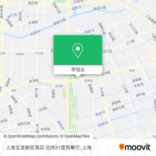 上海宝龙丽笙酒店·北纬31度西餐厅地图