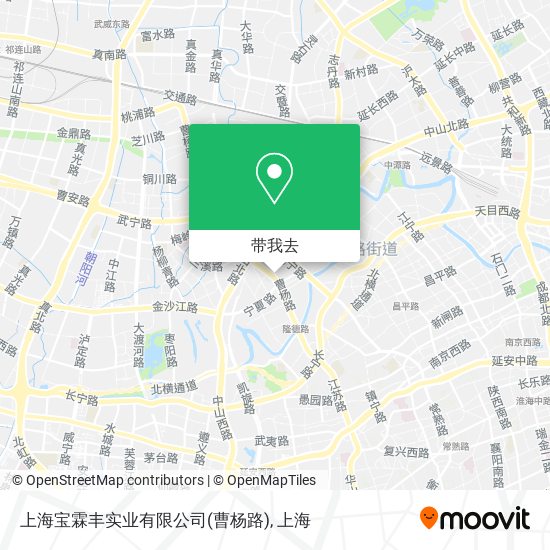 上海宝霖丰实业有限公司(曹杨路)地图