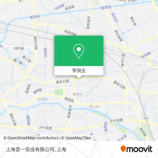 上海晋一实业有限公司地图